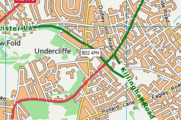 BD2 4PH map - OS VectorMap District (Ordnance Survey)