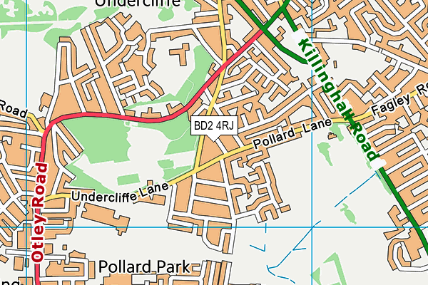 BD2 4RJ map - OS VectorMap District (Ordnance Survey)