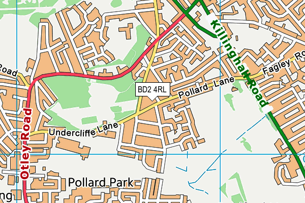 BD2 4RL map - OS VectorMap District (Ordnance Survey)