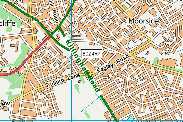 BD2 4RP map - OS VectorMap District (Ordnance Survey)