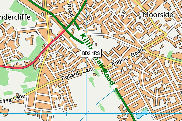 BD2 4RS map - OS VectorMap District (Ordnance Survey)