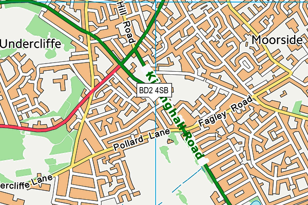 BD2 4SB map - OS VectorMap District (Ordnance Survey)