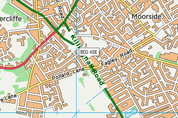 BD2 4SE map - OS VectorMap District (Ordnance Survey)