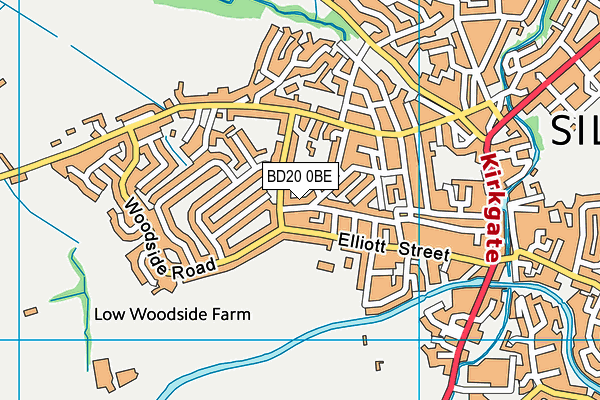 BD20 0BE map - OS VectorMap District (Ordnance Survey)