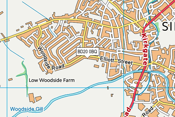 BD20 0BQ map - OS VectorMap District (Ordnance Survey)