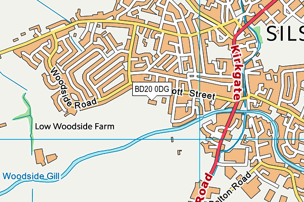 BD20 0DG map - OS VectorMap District (Ordnance Survey)