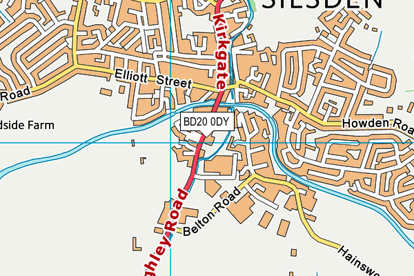 BD20 0DY map - OS VectorMap District (Ordnance Survey)