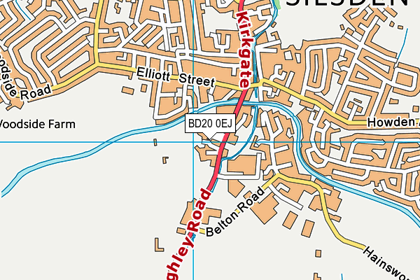 BD20 0EJ map - OS VectorMap District (Ordnance Survey)