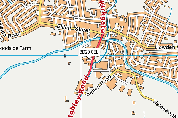 BD20 0EL map - OS VectorMap District (Ordnance Survey)