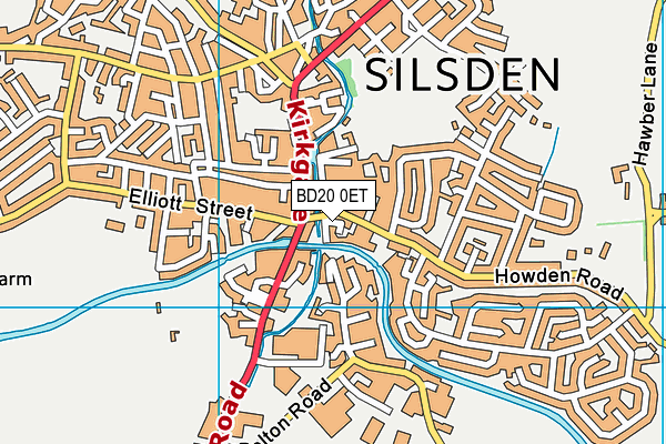 BD20 0ET map - OS VectorMap District (Ordnance Survey)