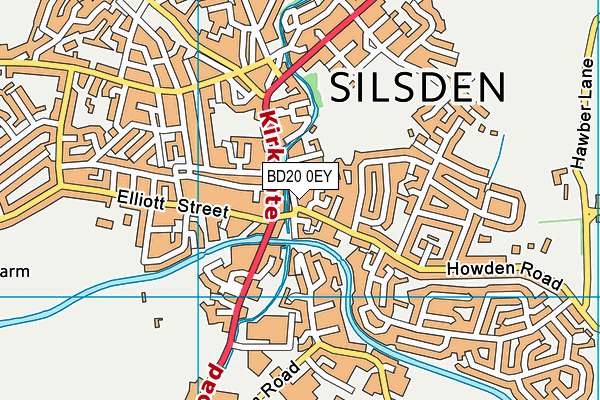 BD20 0EY map - OS VectorMap District (Ordnance Survey)