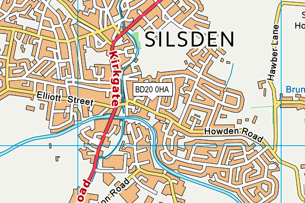 Map of BENTLEY CONSTRUCTION (SILSDEN) LIMITED at district scale