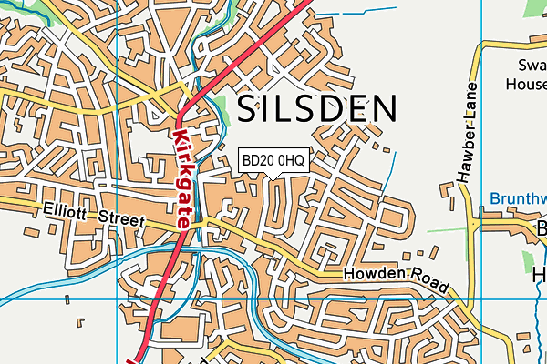 BD20 0HQ map - OS VectorMap District (Ordnance Survey)