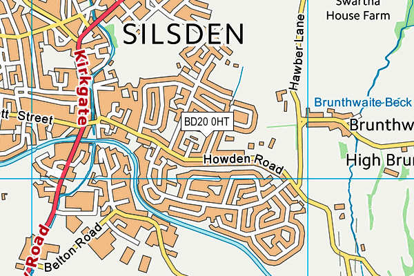 BD20 0HT map - OS VectorMap District (Ordnance Survey)