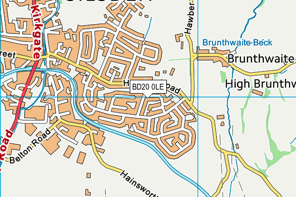 BD20 0LE map - OS VectorMap District (Ordnance Survey)