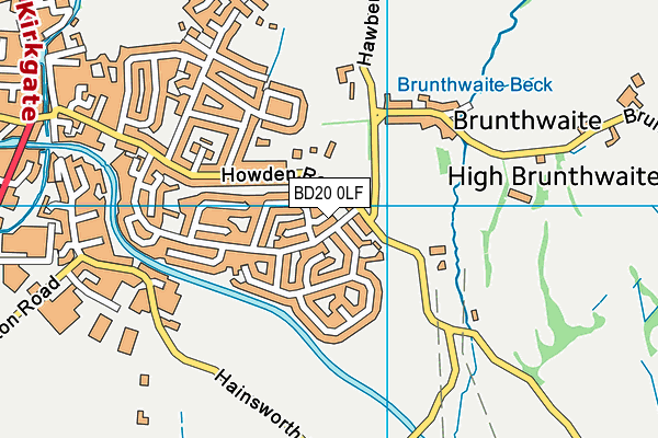 BD20 0LF map - OS VectorMap District (Ordnance Survey)
