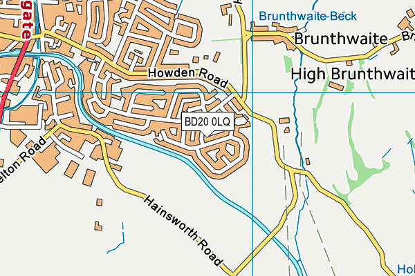 BD20 0LQ map - OS VectorMap District (Ordnance Survey)