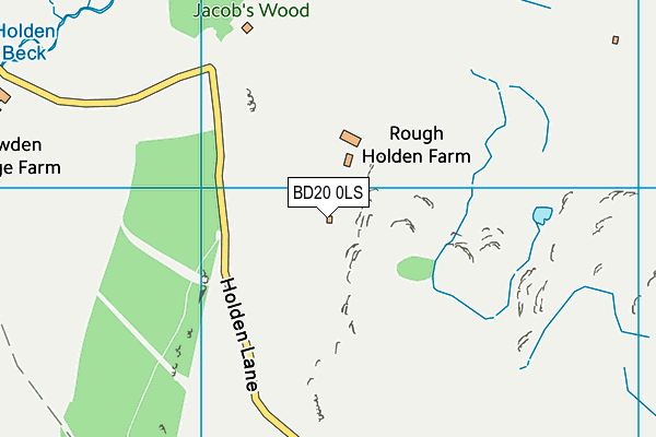 BD20 0LS map - OS VectorMap District (Ordnance Survey)