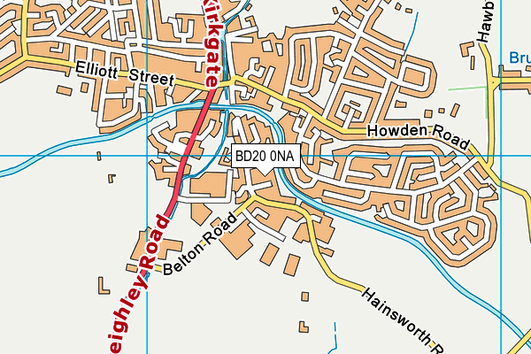 BD20 0NA map - OS VectorMap District (Ordnance Survey)