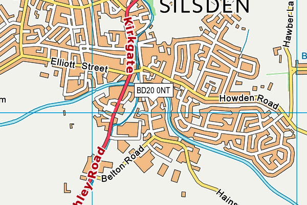 BD20 0NT map - OS VectorMap District (Ordnance Survey)