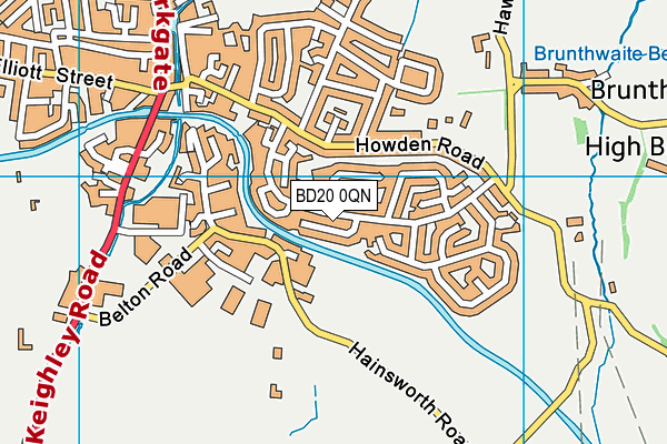 BD20 0QN map - OS VectorMap District (Ordnance Survey)