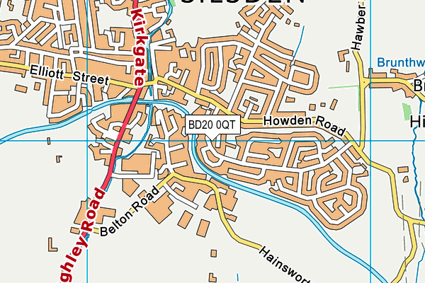 BD20 0QT map - OS VectorMap District (Ordnance Survey)