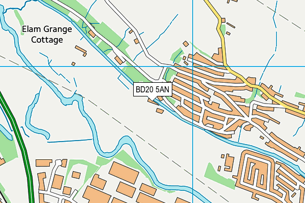 BD20 5AN map - OS VectorMap District (Ordnance Survey)