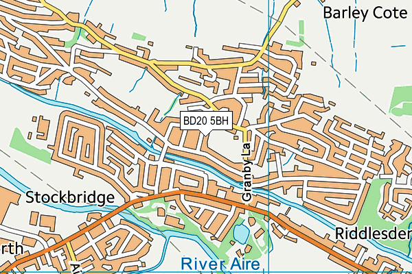 BD20 5BH map - OS VectorMap District (Ordnance Survey)