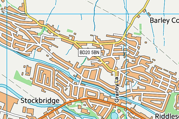 BD20 5BN map - OS VectorMap District (Ordnance Survey)