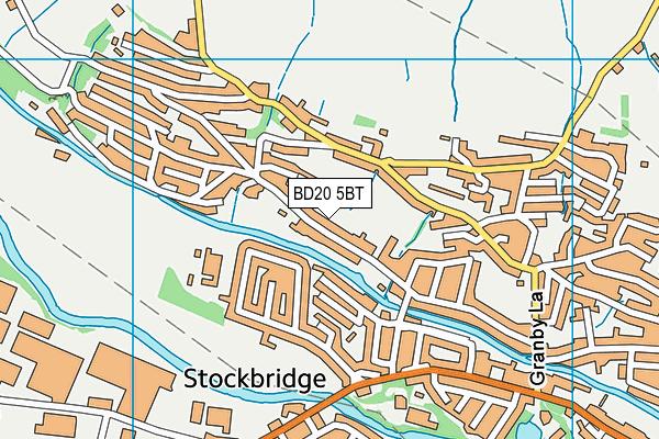 BD20 5BT map - OS VectorMap District (Ordnance Survey)