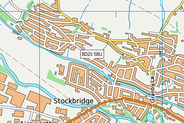 BD20 5BU map - OS VectorMap District (Ordnance Survey)