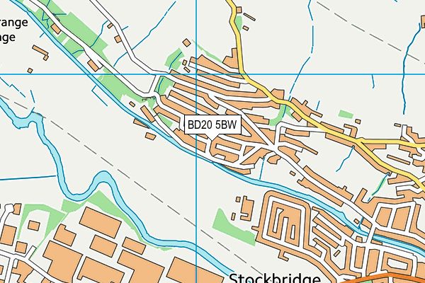 BD20 5BW map - OS VectorMap District (Ordnance Survey)