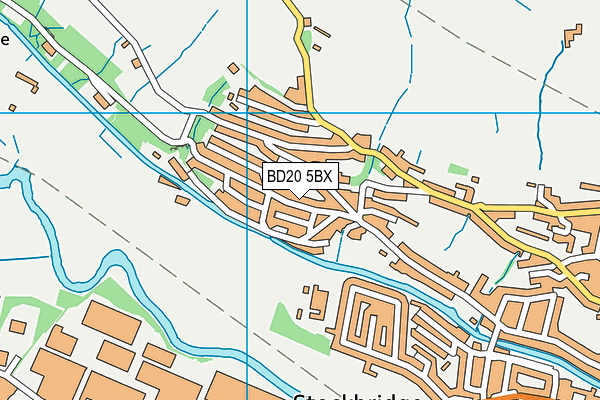 BD20 5BX map - OS VectorMap District (Ordnance Survey)