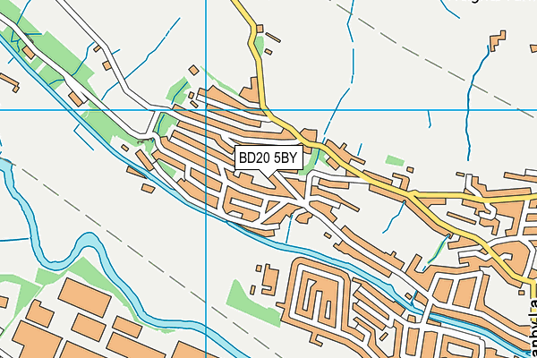 BD20 5BY map - OS VectorMap District (Ordnance Survey)