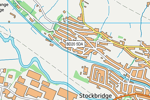 BD20 5DA map - OS VectorMap District (Ordnance Survey)