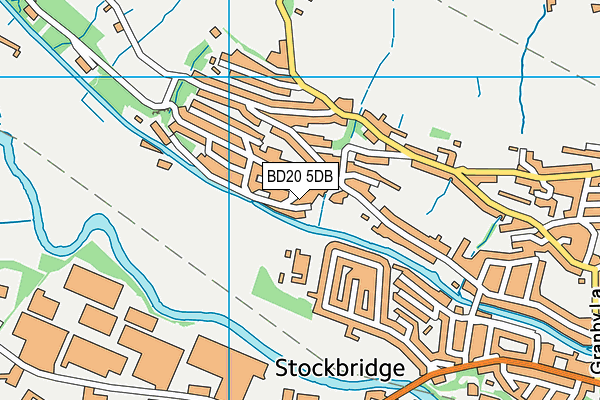 BD20 5DB map - OS VectorMap District (Ordnance Survey)