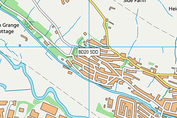 BD20 5DD map - OS VectorMap District (Ordnance Survey)