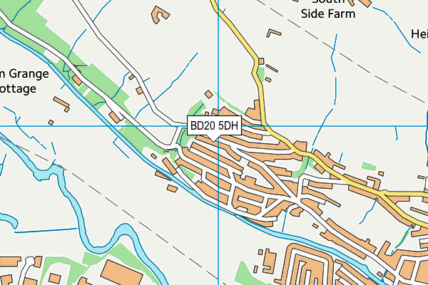 BD20 5DH map - OS VectorMap District (Ordnance Survey)