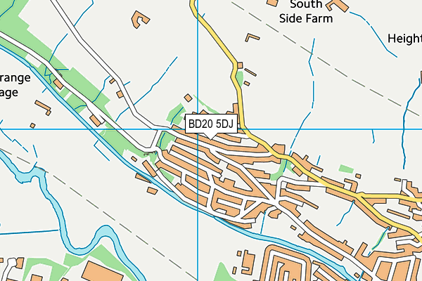 BD20 5DJ map - OS VectorMap District (Ordnance Survey)