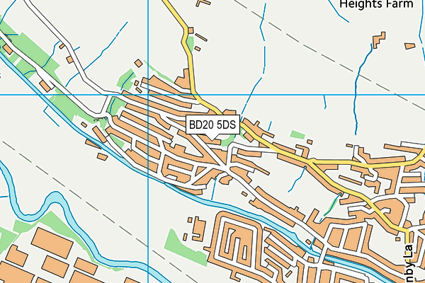 BD20 5DS map - OS VectorMap District (Ordnance Survey)