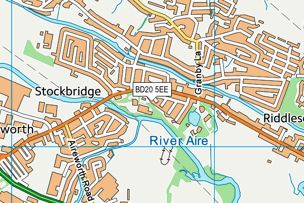 BD20 5EE map - OS VectorMap District (Ordnance Survey)