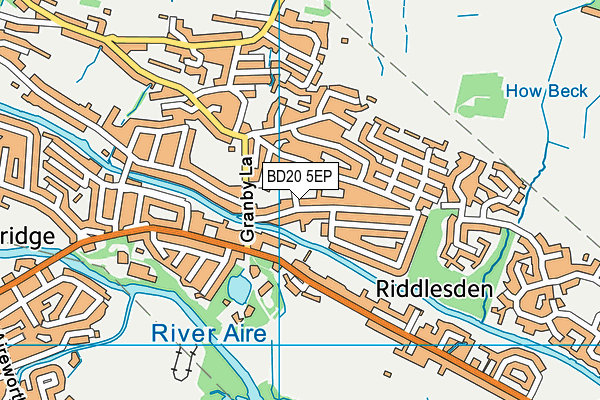 BD20 5EP map - OS VectorMap District (Ordnance Survey)