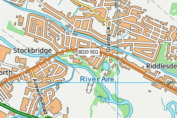 BD20 5EQ map - OS VectorMap District (Ordnance Survey)