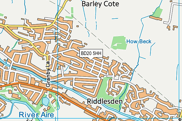 BD20 5HH map - OS VectorMap District (Ordnance Survey)