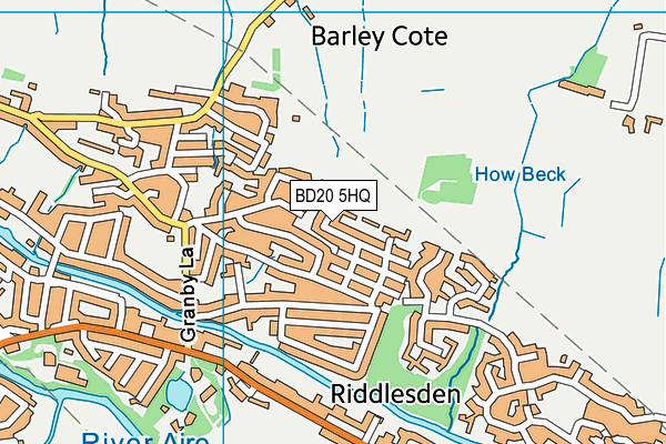 BD20 5HQ map - OS VectorMap District (Ordnance Survey)