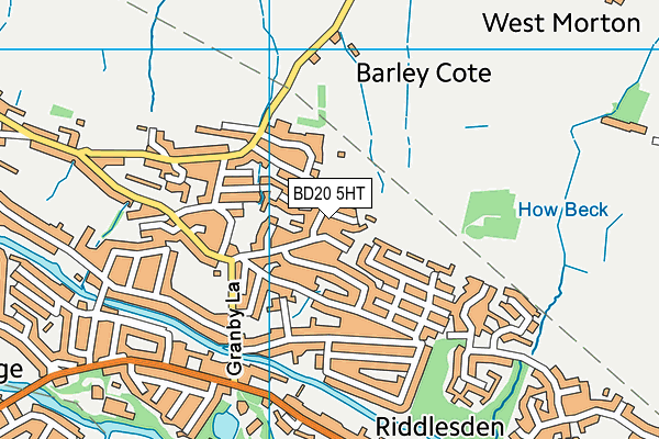 BD20 5HT map - OS VectorMap District (Ordnance Survey)