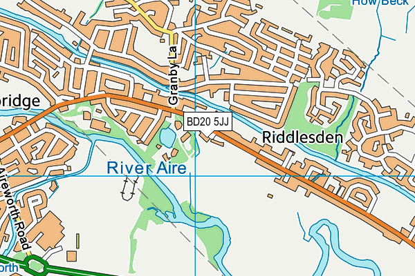 BD20 5JJ map - OS VectorMap District (Ordnance Survey)