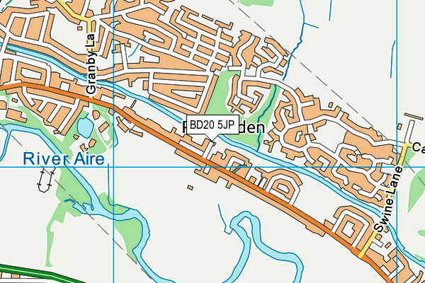 BD20 5JP map - OS VectorMap District (Ordnance Survey)