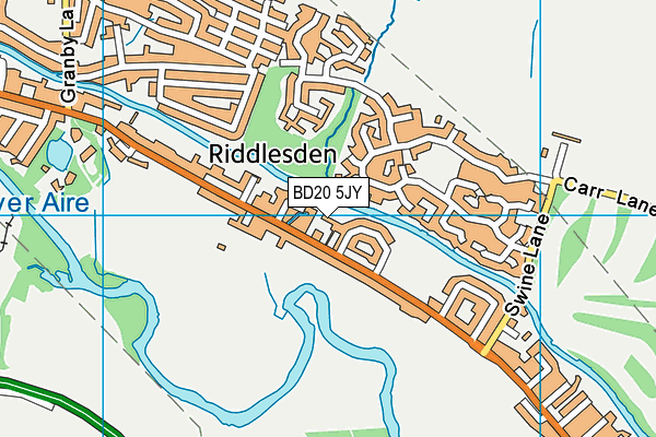 BD20 5JY map - OS VectorMap District (Ordnance Survey)
