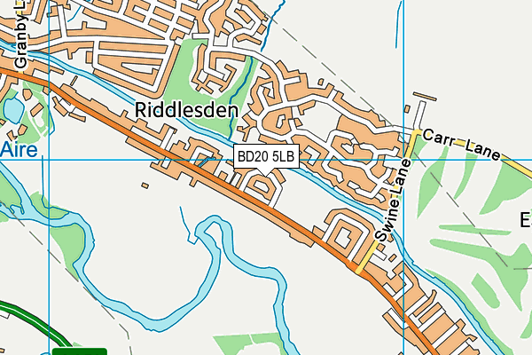 BD20 5LB map - OS VectorMap District (Ordnance Survey)